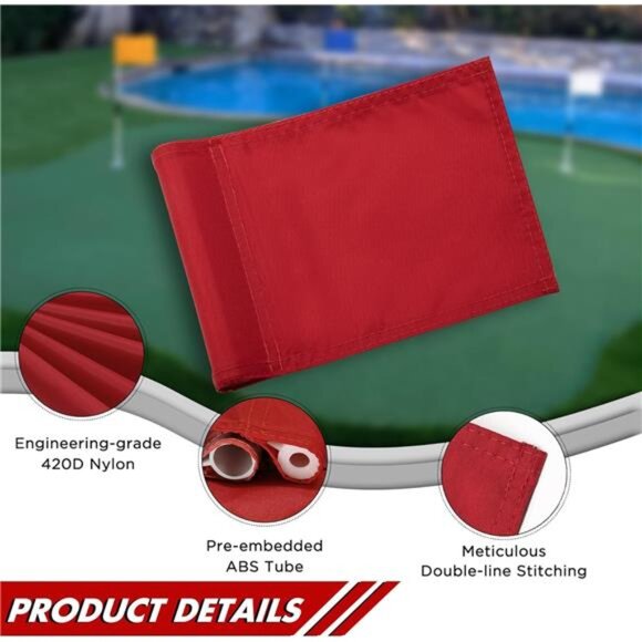 Golf Flagstick Mini,Putting Green Flag for Yard,All 3 Feet,Double-Sided Numbered - Picture 6 of 7